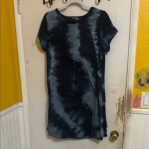 Pinc Navy Tie-Dye Mini Dress